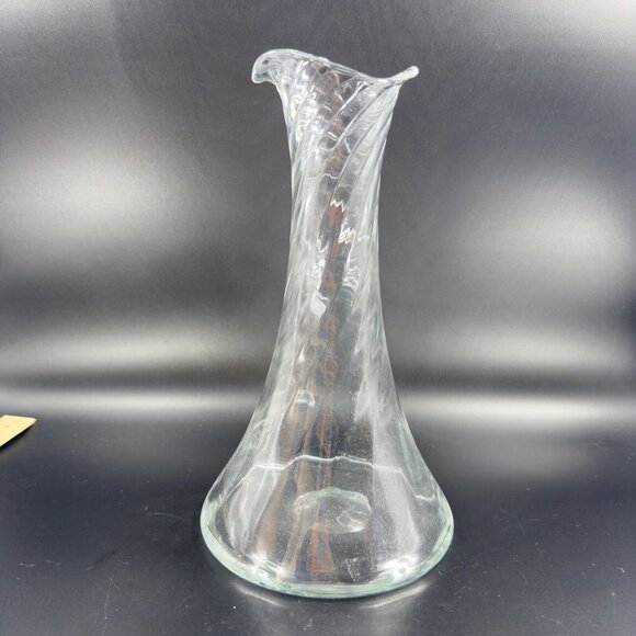 Orrefors Helena Optic Carafe Decanter Pitcher Clear Swirl Manganese 365nm UV - Picture 10 of 16